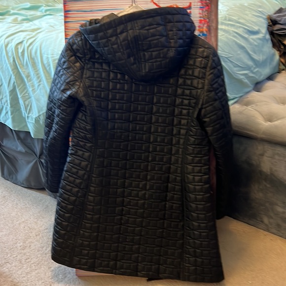 New Kate Spade Jacket/Coat with a Hood. Black. Small. - Picture 5 of 8